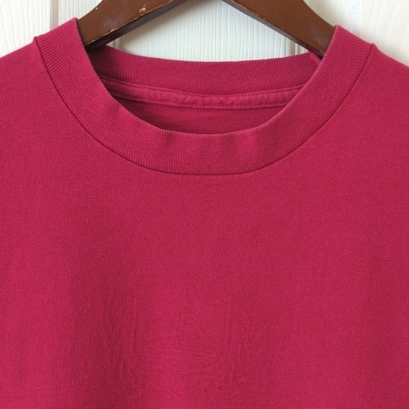90's Vintage Bar Harbor Single Stitch Short Sleeve Crewneck T-shirt Hot Pink M - Picture 2 of 8